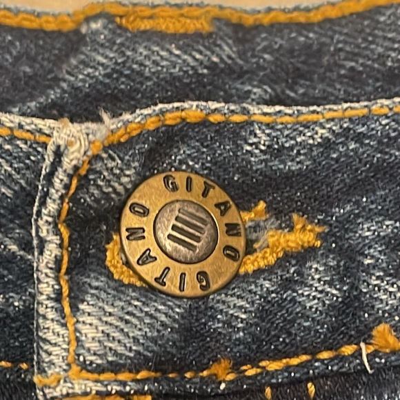 GITANO ORIGINAL VINTAGE JEANS HIGH WAIST DENIM SZ 12 DARK WASH MADE IN HONG KONG - Picture 8 of 17
